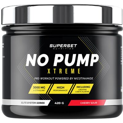 Superset Nutrition No pump xtreme (420g) unisexe - Publicité Superset Nutrition No pump xtreme (420g) unisexe - Publicité