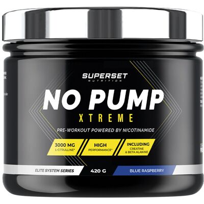 Superset Nutrition No pump xtreme (420g) unisexe - Publicité Superset Nutrition No pump xtreme (420g) unisexe - Publicité