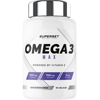 Superset Nutrition Omega 3 max (90 caps) unisexe - Publicité Superset Nutrition Omega 3 max (90 caps) unisexe - Publicité