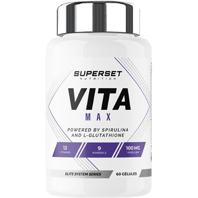 Superset Nutrition Vita max (60 caps) unisexe - Publicité Superset Nutrition Vita max (60 caps) unisexe - Publicité
