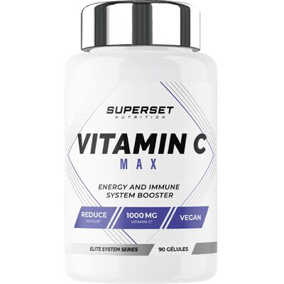 Superset Nutrition Vitamin c max (90 caps) unisexe - Publicité Superset Nutrition Vitamin c max (90 caps) unisexe - Publicité