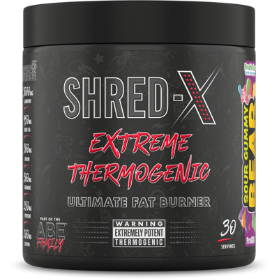 Applied Nutrition Shred-X Poudre 300g Ours Gummy Acidulé - Complément Alimentaire - Publicité Applied Nutrition Shred-X Poudre 300g Ours Gummy Acidulé - Complément Alimentaire - Publicité