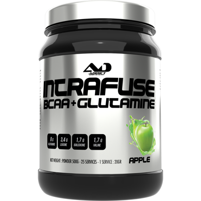 Addict Sport Nutrition - BCAA Glutamine Intrafuse - 500g - Publicité Addict Sport Nutrition - BCAA Glutamine Intrafuse - 500g - Publicité