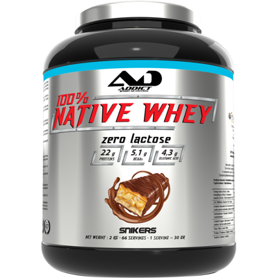 Addict Sport Nutrition 100% whey native (2kg) unisexe - Publicité Addict Sport Nutrition 100% whey native (2kg) unisexe - Publicité