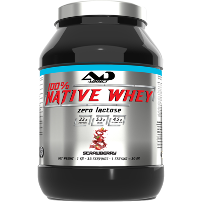 Addict Sport Nutrition 100% whey native (1kg) unisexe - Publicité Addict Sport Nutrition 100% whey native (1kg) unisexe - Publicité