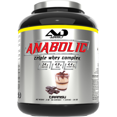 Addict Sport Nutrition Anabolic triple whey complex (2kg) unisexe - Publicité Addict Sport Nutrition Anabolic triple whey complex (2kg) unisexe - Publicité