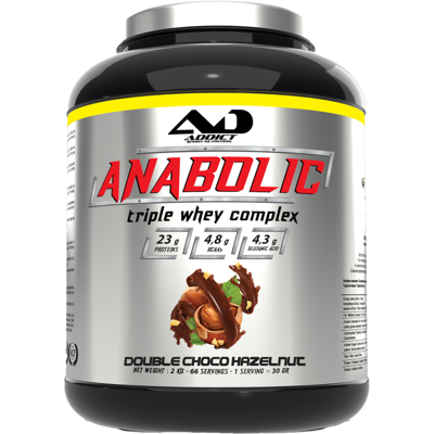 Addict Sport Nutrition Anabolic triple whey complex (2kg) unisexe - Publicité Addict Sport Nutrition Anabolic triple whey complex (2kg) unisexe - Publicité