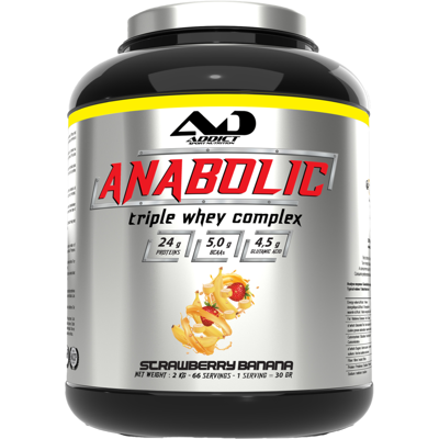 Addict Sport Nutrition Anabolic triple whey complex (2kg) unisexe - Publicité Addict Sport Nutrition Anabolic triple whey complex (2kg) unisexe - Publicité