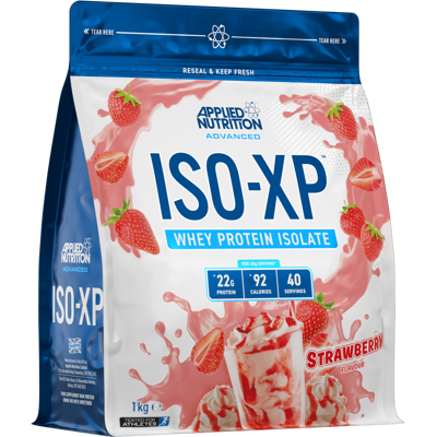 Applied Nutrition Iso-Xp 1kg Fraise - Complément Protéiné Élevé - Publicité Applied Nutrition Iso-Xp 1kg Fraise - Complément Protéiné Élevé - Publicité