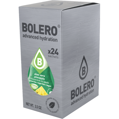 BOLERO - Aloe Vera Drink - Ananas - 24 sachets - 9 g - Publicité BOLERO - Aloe Vera Drink - Ananas - 24 sachets - 9 g - Publicité