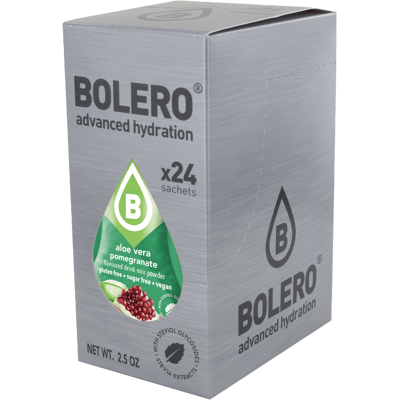 BOLERO - Aloe Vera - Grenade - 24x9g - Drink - Publicité BOLERO - Aloe Vera - Grenade - 24x9g - Drink - Publicité