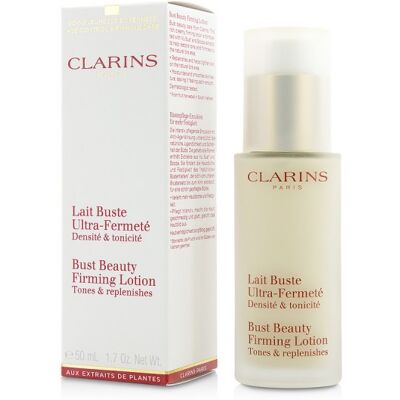 Lait Buste Ultra-Fermeté - Clarins Huile, lotion et crème corps 50 ml - Publicité Lait Buste Ultra-Fermeté - Clarins Huile, lotion et crème corps 50 ml - Publicité