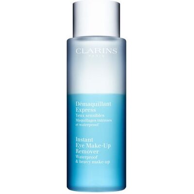 Démaquillant Express Yeux - Clarins Huile, lotion et crème corps 125 ml - Publicité Démaquillant Express Yeux - Clarins Huile, lotion et crème corps 125 ml - Publicité