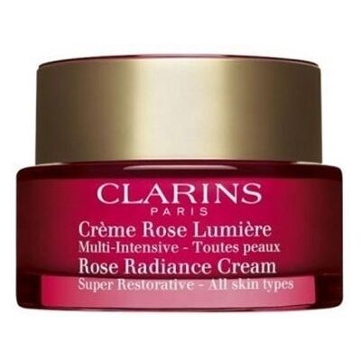 Crème Rose Lumière - Clarins Hydratant et nourrissant 50 ml - Publicité Crème Rose Lumière - Clarins Hydratant et nourrissant 50 ml - Publicité