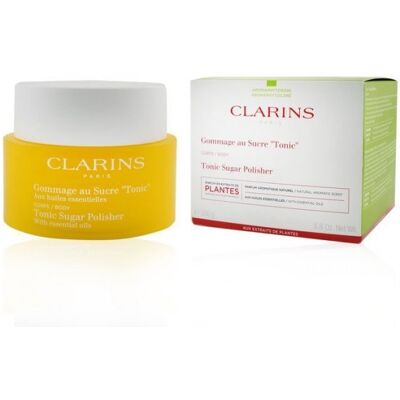 Gommage Au Sucre "Tonic" - Clarins Gommage et exfoliant corps 250 g - Publicité Gommage Au Sucre "Tonic" - Clarins Gommage et exfoliant corps 250 g - Publicité