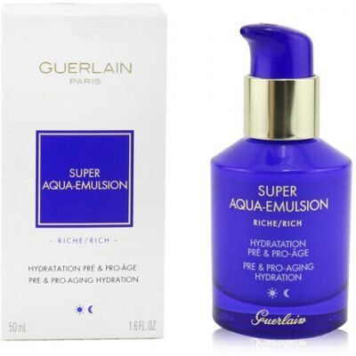 Super Aqua Emulsion Rich - Guerlain Soin Anti-âge et anti-rides 50 ml - Publicité Super Aqua Emulsion Rich - Guerlain Soin Anti-âge et anti-rides 50 ml - Publicité