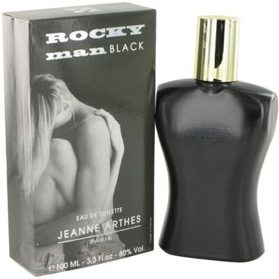 Rocky Man Black - Jeanne Arthes Eau De Toilette Spray 100 ml - Publicité Rocky Man Black - Jeanne Arthes Eau De Toilette Spray 100 ml - Publicité