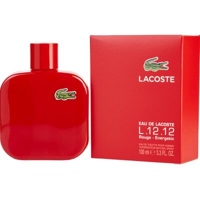 Eau De Lacoste L.12.12 Rouge - Lacoste Eau De Toilette Spray 100 ML - Publicité Eau De Lacoste L.12.12 Rouge - Lacoste Eau De Toilette Spray 100 ML - Publicité