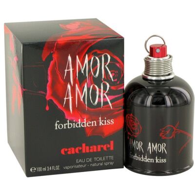 Amor Amor Forbidden Kiss - Cacharel Eau De Toilette Spray 100 ML - Publicité Amor Amor Forbidden Kiss - Cacharel Eau De Toilette Spray 100 ML - Publicité