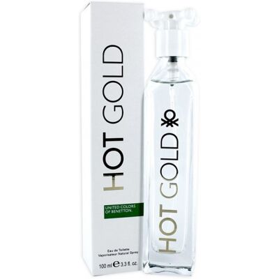 Hot Gold - Benetton Eau De Toilette Spray 100 ml - Publicité Hot Gold - Benetton Eau De Toilette Spray 100 ml - Publicité