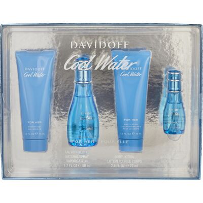 Cool Water Pour Femme - Davidoff Coffret Cadeau 50 ML - Publicité Cool Water Pour Femme - Davidoff Coffret Cadeau 50 ML - Publicité