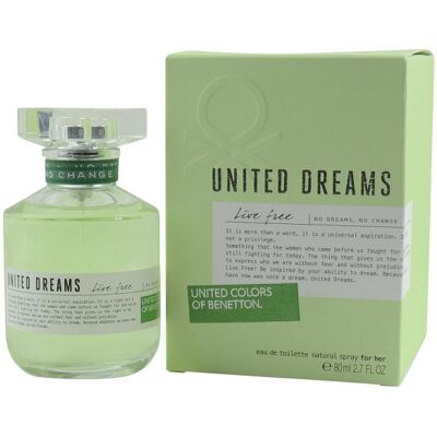 United Dreams Live Free - Benetton Eau De Toilette Spray 80 ML - Publicité United Dreams Live Free - Benetton Eau De Toilette Spray 80 ML - Publicité