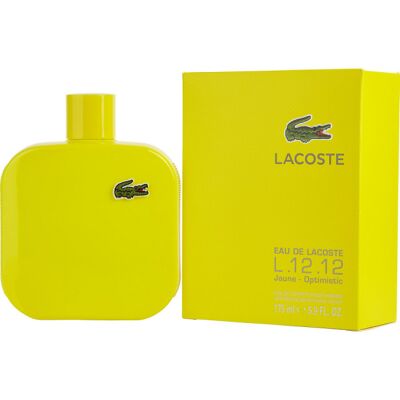 Eau De Lacoste L.12.12 Jaune - Lacoste Eau De Toilette Spray 175 ml - Publicité Eau De Lacoste L.12.12 Jaune - Lacoste Eau De Toilette Spray 175 ml - Publicité
