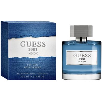 Guess 1981 Indigo Eau De Toilette Spray - Homme - 100ml - Publicité Guess 1981 Indigo Eau De Toilette Spray - Homme - 100ml - Publicité
