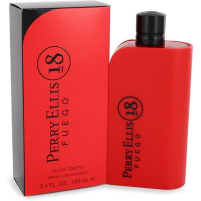 18 Fuego - Perry Ellis Eau De Toilette Spray 100 ml - Publicité 18 Fuego - Perry Ellis Eau De Toilette Spray 100 ml - Publicité