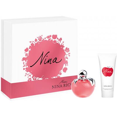 Coffret cadeau Nina Ricci Nina Eau de Toilette & Lotion pour le corps - Publicité Coffret cadeau Nina Ricci Nina Eau de Toilette & Lotion pour le corps - Publicité