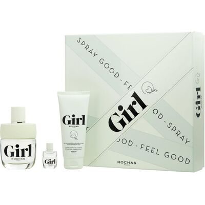 Rochas Rochas Girl Parfum Floral Boisé Citrus - Coffret de Parfums - Publicité Rochas Rochas Girl Parfum Floral Boisé Citrus - Coffret de Parfums - Publicité