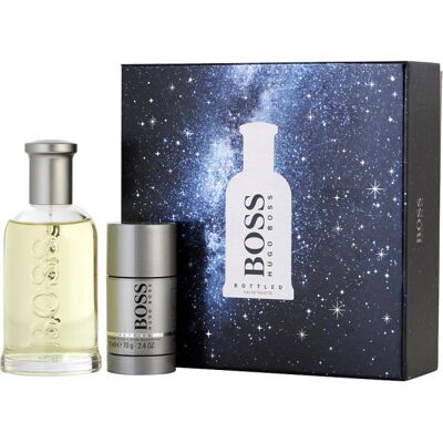 Bottled - Hugo Boss Coffret Cadeau 200 ml - Publicité Bottled - Hugo Boss Coffret Cadeau 200 ml - Publicité
