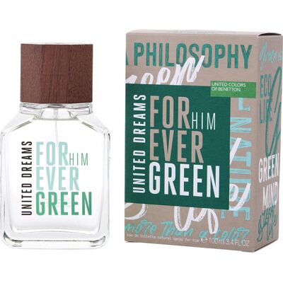 United Dreams Forever Green Him - Benetton Eau De Toilette Spray 100 ml - Publicité United Dreams Forever Green Him - Benetton Eau De Toilette Spray 100 ml - Publicité