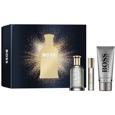 Hugo Boss Bottled Eau Parfum - Eau de Parfum, Gel Douche, Spray de Voyage - Coffret Parfum - Publicité Hugo Boss Bottled Eau Parfum - Eau de Parfum, Gel Douche, Spray de Voyage - Coffret Parfum - Publicité