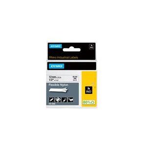 Dymo IND - ruban adhesif souple pour etiquettes - 1 cassette(s) - Rouleau (1,2 cm x 4 m) - Publicité Dymo IND - ruban adhesif souple pour etiquettes - 1 cassette(s) - Rouleau (1,2 cm x 4 m) - Publicité