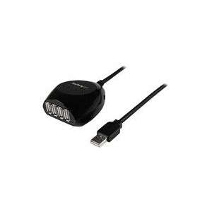 StarTech.com Cable d'extension / Rallonge USB 2.0 actif de 15m avec hub USB a 4 ports - Cordon USB A (Male) vers 4x USB A (Femelle) - Noir - concentrateur (hub) - 4 ports - Publicité StarTech.com Cable d'extension / Rallonge USB 2.0 actif de 15m avec hub USB a 4 ports - Cordon USB A (Male) vers 4x USB A (Femelle) - Noir - concentrateur (hub) - 4 ports - Publicité