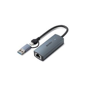 Lindy - adaptateur reseau - USB 3.2 Gen 1 - 10M/100M/1G/2.5G/5 Gigabit Ethernet x 1 - Publicité Lindy - adaptateur reseau - USB 3.2 Gen 1 - 10M/100M/1G/2.5G/5 Gigabit Ethernet x 1 - Publicité