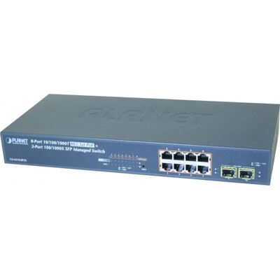 Planet GS-4210-8P2S sw Niv.2 8P Ggabit PoE+ 120W 2 sfp 100FX/1G - Publicité Planet GS-4210-8P2S sw Niv.2 8P Ggabit PoE+ 120W 2 sfp 100FX/1G - Publicité