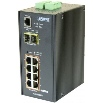 Planet IGS-10020PT sw.indust L2 8 giga poe 2 sfp 100FX/1G - Publicité Planet IGS-10020PT sw.indust L2 8 giga poe 2 sfp 100FX/1G - Publicité