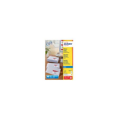 Avery - etiquettes adresses - 2100 etiquette(s) - 63.5 x 38.1 mm - Publicité Avery - etiquettes adresses - 2100 etiquette(s) - 63.5 x 38.1 mm - Publicité