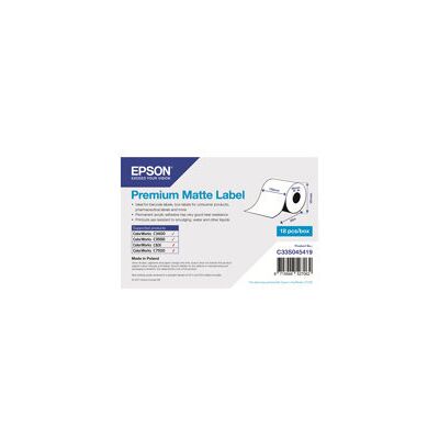 Epson Premium - papier continu pour etiquette - mat - 1 rouleau(x) - Rouleau (10,2 cm x 35 m) - Publicité Epson Premium - papier continu pour etiquette - mat - 1 rouleau(x) - Rouleau (10,2 cm x 35 m) - Publicité