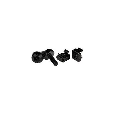 StarTech.com 50 Pack 10-32 Server Rack Cage Nuts and Screws with Washers, Rack Mount Hardware Kit, Network/IT Equipment Cabinet Clip/Captive Nuts Bolts for Square Rack Holes, Black, TAA - 50-Pk 10-32 Cage Nuts (CABSCREW1032) - kit de vis pour rack - Publicité StarTech.com 50 Pack 10-32 Server Rack Cage Nuts and Screws with Washers, Rack Mount Hardware Kit, Network/IT Equipment Cabinet Clip/Captive Nuts Bolts for Square Rack Holes, Black, TAA - 50-Pk 10-32 Cage Nuts (CABSCREW1032) - kit de vis pour rack - Publicité