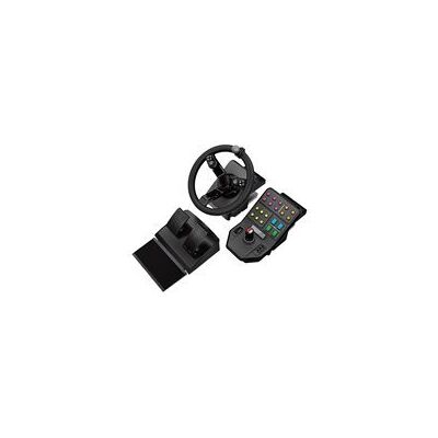 Logitech Heavy Equipment - G-Series - ensemble volant et pedales - filaire - Publicité Logitech Heavy Equipment - G-Series - ensemble volant et pedales - filaire - Publicité