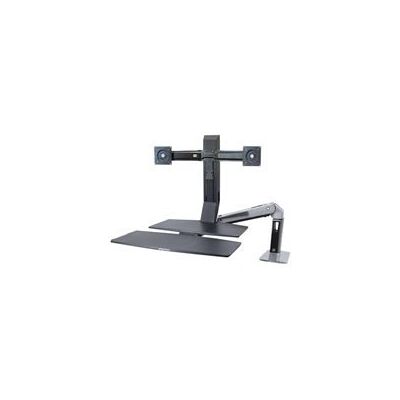 Ergotron WorkFit-A Dual with Worksurface+ Standing Desk - kit de montage - pour 2 ecrans LCD / clavier / souris - Publicité Ergotron WorkFit-A Dual with Worksurface+ Standing Desk - kit de montage - pour 2 ecrans LCD / clavier / souris - Publicité