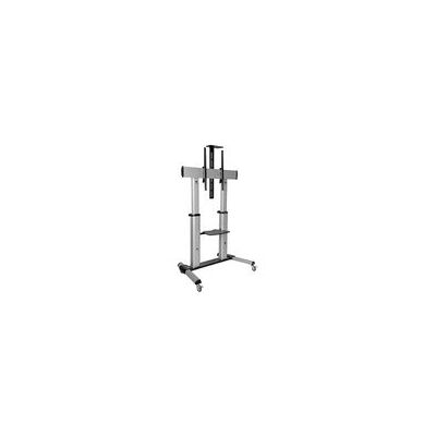 Eaton Power Quality Eaton Tripp Lite Series Heavy-Duty Rolling TV Stand, Height Adjustable, 60 - 100 Screens chariot - pour ecran plat/tableau blanc interactif/ordinateur portable/Blu-ray/webcam - noir, argent - Publicité Eaton Power Quality Eaton Tripp Lite Series Heavy-Duty Rolling TV Stand, Height Adjustable, 60 - 100 Screens chariot - pour ecran plat/tableau blanc interactif/ordinateur portable/Blu-ray/webcam - noir, argent - Publicité