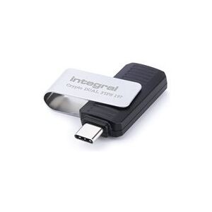 Clé USB-C de 32GB d'Integral - Double mot de passe, AES 256 bits, FIPS 197 - Publicité Clé USB-C de 32GB d'Integral - Double mot de passe, AES 256 bits, FIPS 197 - Publicité