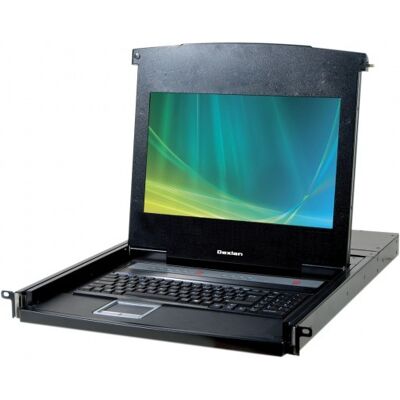 Dexlan CONSOLE LCD 18,5 1080P FULL HD 4P KVM VGA/USB +Cable - Publicité Dexlan CONSOLE LCD 18,5 1080P FULL HD 4P KVM VGA/USB +Cable - Publicité