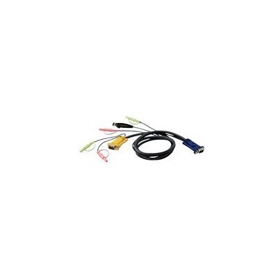 Aten 2L-5305U - cable clavier/video/souris/audio - 5 m - Publicité Aten 2L-5305U - cable clavier/video/souris/audio - 5 m - Publicité