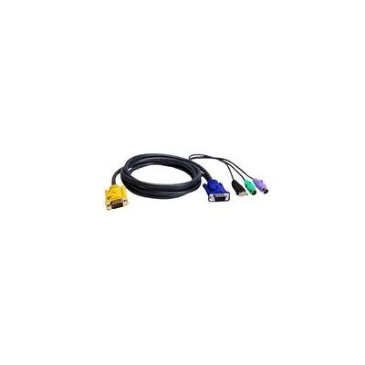 Aten 2L-5302UP - cable clavier / video / souris (KVM) - 1.8 m - Publicité Aten 2L-5302UP - cable clavier / video / souris (KVM) - 1.8 m - Publicité