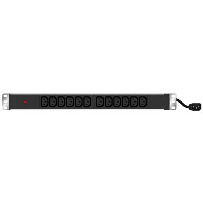 MCAD Multiprise rackable 19'' 12 prises C13 / cordon C14 avec voyant - Publicité MCAD Multiprise rackable 19'' 12 prises C13 / cordon C14 avec voyant - Publicité